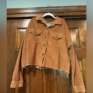 American Eagle Cropped Corduroy Jacket